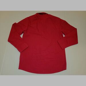 Girl's Dark Red Collared Feminine  Button Up Shirt - SZ.14 juniors